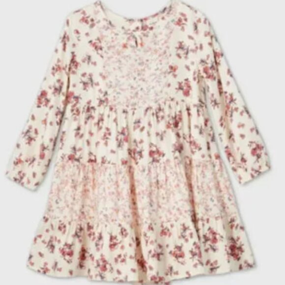 Girls' Floral Oshkosh B'Gosh Boho Tiered Floral Dress - Size 2T 🌸👗 - Picture 1 of 16